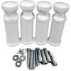 Set of Universal Brackets for Heated Towel Rail Radiator (White)