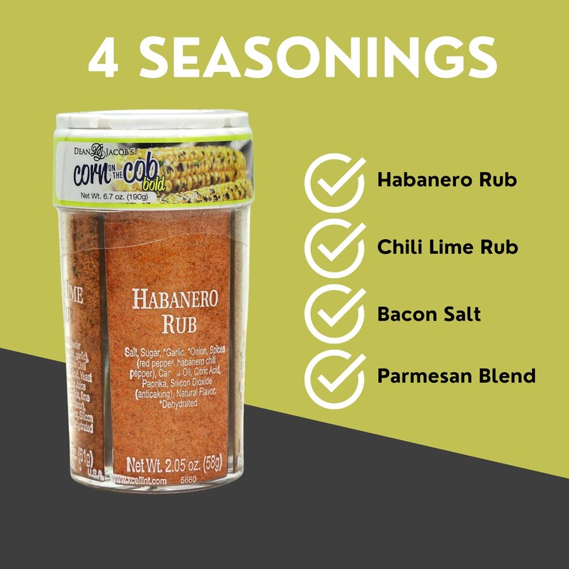 Dean Jacobs Bold Corn on the Cob 4-in-1 Seasoning