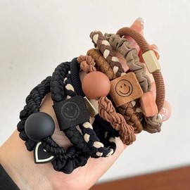 일주일 데일리 짱짱한 머리끈 10종 세트 Weekly Daily Strong Hair Tie 10-Piece Set