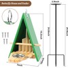 2025 New Butterfly House and Feeder for Outside, Wooden Butterfly
