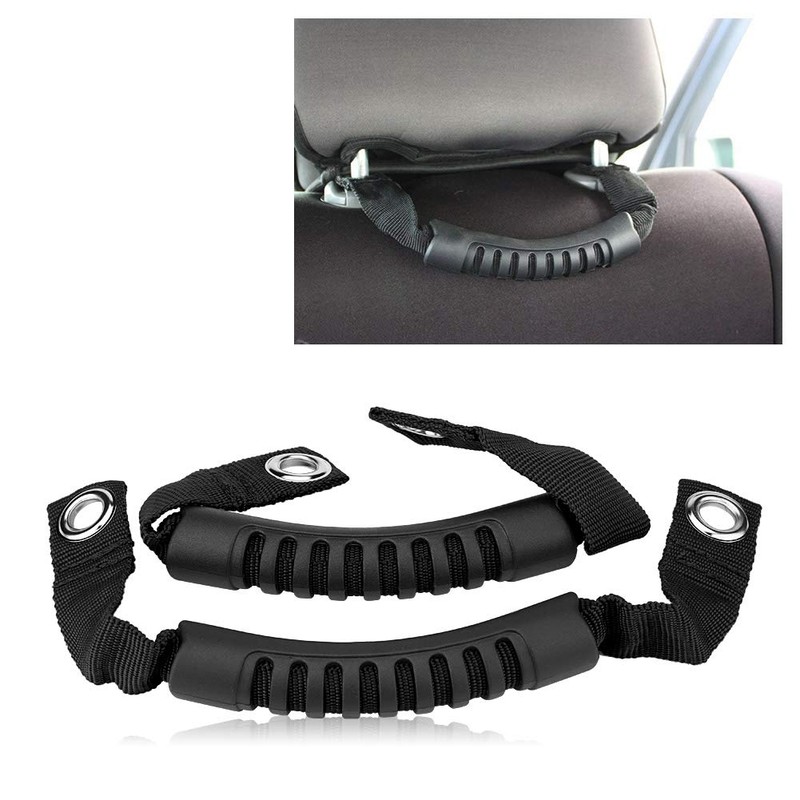 Grab Handle,2Pcs Car Rear Seat Back Headrest Grab Handle Grip