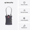 TSA Locks for Luggage, Small Combination Padlock with Cable, Luggage