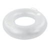 LED Inflatable Swim Ring with 2 Handles Transparent Swimming Floating