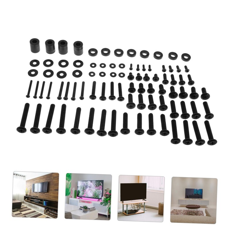 CHILDWEET 88pcs Tv Wall Mount Screw Kit Heavy Duty Screws