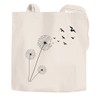 Autiga® Shopping Bag Dandelion Birds Jute Bag Natural 2 Long