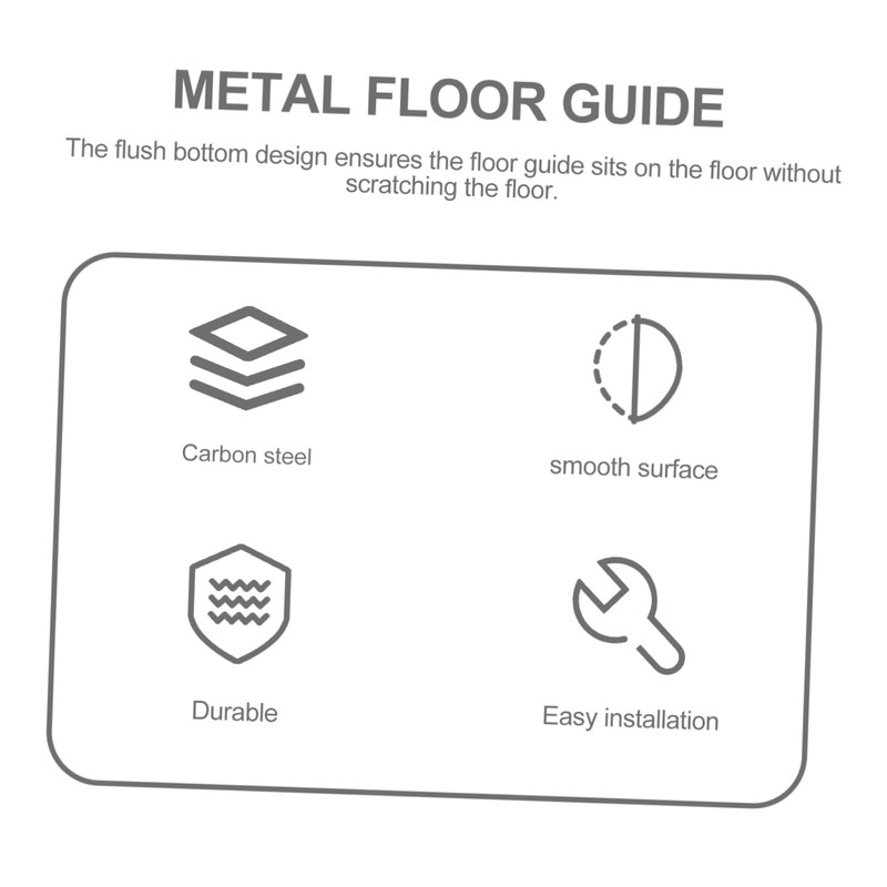DOITOOL Adjustable Floor Guide Barn Door Swing Stopper Door Stoppers