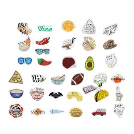 TEHAUX 67 Sheets Creative Doodle Sticker Pack Scrapbook Stickers for Laptops Skateboards and Fridges Durable Easy to Apply for DIY Projects