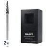 BESSIE Riabit Drop Shaper F Nail Bit, 2 Pieces, Silver / BESSIE 리아비트 드롭 쉐이퍼 F 네일비트, 2개, 실버