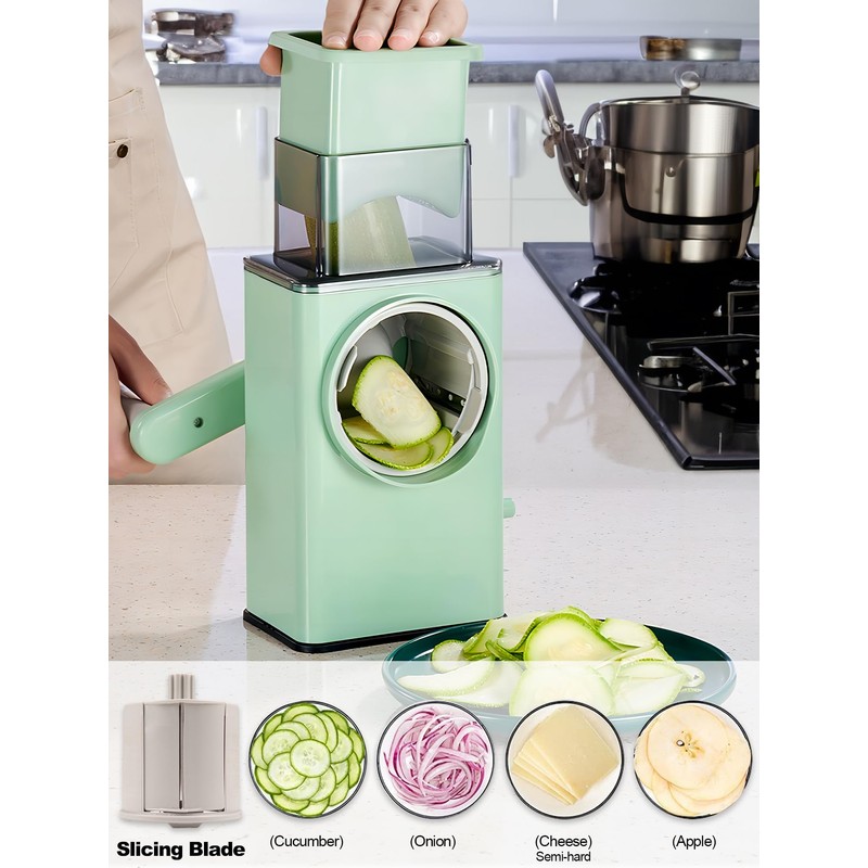 Cheese Grater Rotary Cheese Grater with Handle Master Shredder with