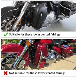 TCT-MT 6.5" Speakers Grill+Box Pods Lower Vented Fairing Fit for Harley Touring 1988-2013 FLT FLHT FLHTCU FLHRC Road King Street Electra Glide Ultra-Classic FLHTC FLHTK 2012