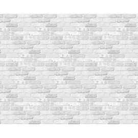Fadeless Designs Paper Roll, White Brick, 48 Inches x 12 Feet