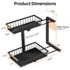 REALINN Under Sink Organizer, 2 Pack Height Adjustable Under Sink