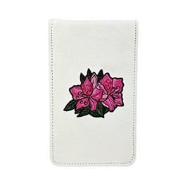 Sunfish Azalea Hand Embroidered Leather Golf Scorecard and Yardage Book Holder Cover