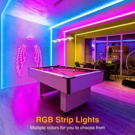 Unbranded Led Strip Lights 16.4ft RGB Led Room Lights 3528 Waterproof Color Changing TV