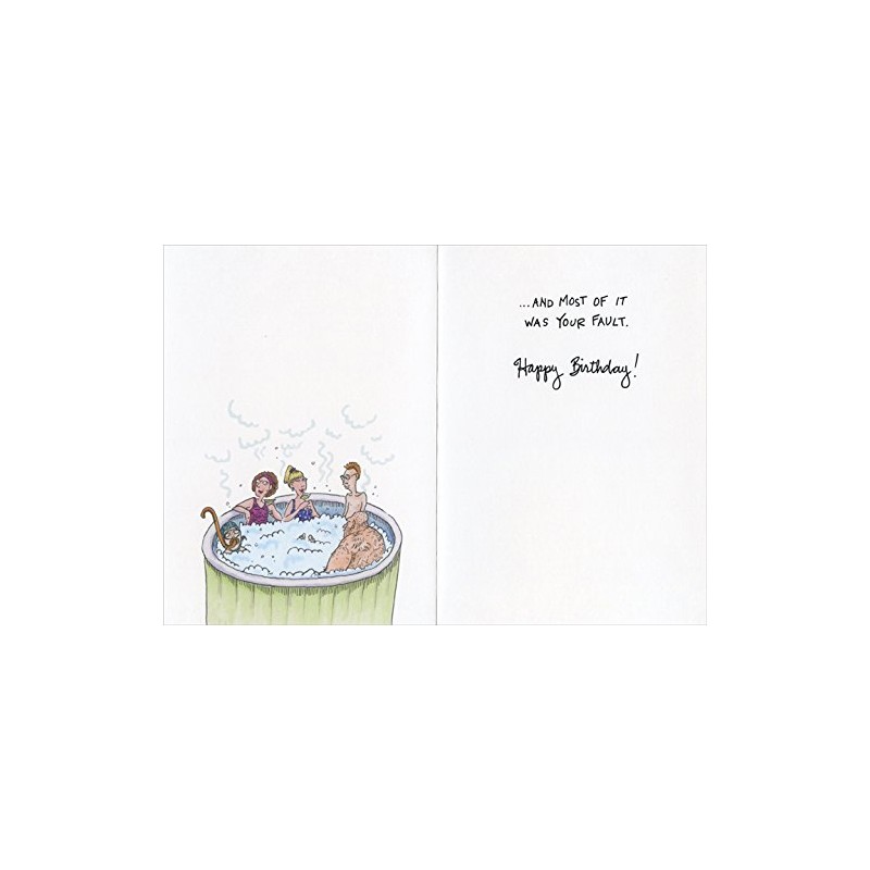 Two Friends Drinking Martinis Oatmeal Studios Funny Feminine Birthday Card