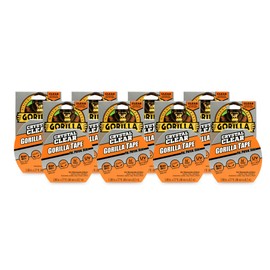 Gorilla Crystal Clear Duct Tape, 1.88" x 9 yd, Clear, (Pack of 8)