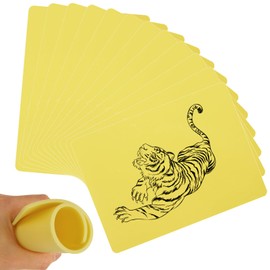 ABuff 3MM Double Sides Fake Skin Tattoo 12 Pcs 6x8 inch Thick Tattoo Practice Skin, Soft Silicone Fake Skin Practice Pads for Beginners and Artists