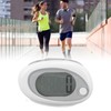 3D Pedometer Simple Step Counter with Clip Lanyard Accurate Quiet