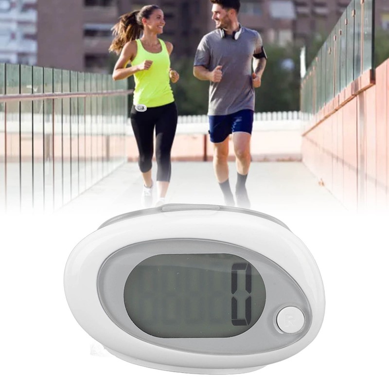 3D Pedometer Simple Step Counter with Clip Lanyard Accurate Quiet
