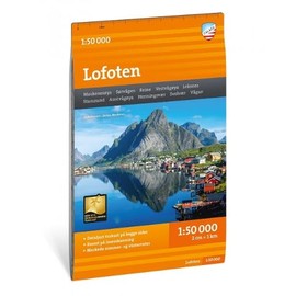 Lofoten Hiking Map - (Turkart) (Mountain map detailed scale)