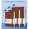 PERCUN B5 Lined Journal Notebook - 365 Page Large Leather