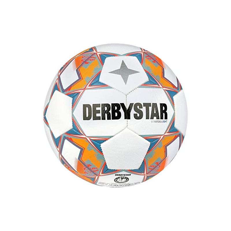 Derbystar Unisex Youth Stratos Light v23 Football, White Green, 4