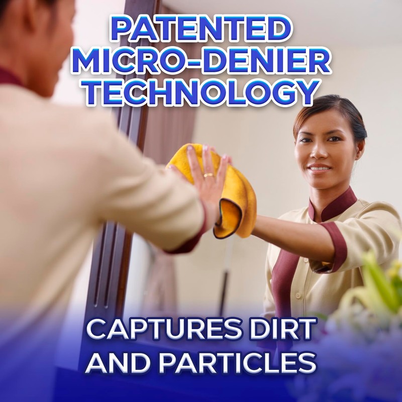 PerfectCLEAN - Micro-Denier Microfiber Cleaning Wiper, Absorbent Cleaning Towels, Streak-Free