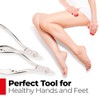 TITANIA Nail clippers approx. 10.5 cm, hardened, nickel-plated, pack of