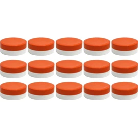 15 Ointment Jar Containers for Pads Cream/Ointment Kruke 40ml Capacity with Orange Coloured Lids – Made in Germany