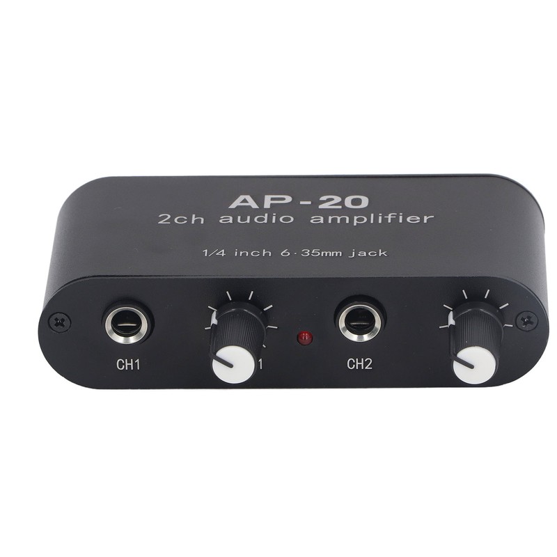 2CH Sound Amp Preamplifier Balanced Input 1/4in 6.5mm Gain Independent