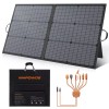 MHPOWOS Foldable Solar Panel 220W 110W Portable Solar Charger for