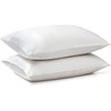 White Pillow Case Queen Size 2 Pack - Satin Pillowcase