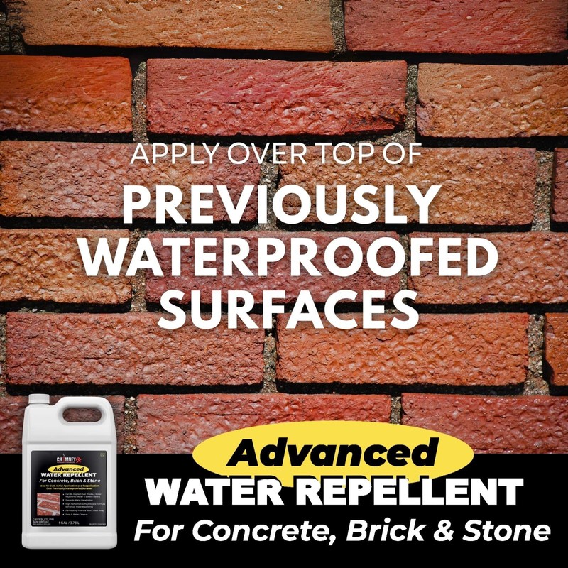 ChimneyRx Advanced Water Repellent - Clear Sealer for Masonry Surfaces