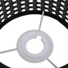 PE Lamp Shade Hollow Carved Lampshade Modern Style Compatible with