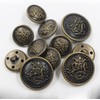 KENDANY 11 Pieces Vintage Antique Brass Metal Blazer Button Set