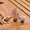 liuduo Roller Skates Shoe Keychain Crystal Bag Key Fob Titolare