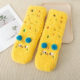 LOLAT Novelty Fuzzy Socks Soft Cozy Fluffy Slipper Socks Plush Animal Socks Christmas Creative Winter Home Warm Socks