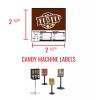 Unbranded (6) CANDY VENDING MACHINE STICKERS LABELS - NUTRITION INFO