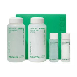 Innisfree 이니스프리 그린티 히알루론산 세트 & 그린티 키트 스킨 로션 2종 Innisfree Green Tea Hyaluronic Acid Set & Green Tea Kit Skin Lotion 2 Pieces