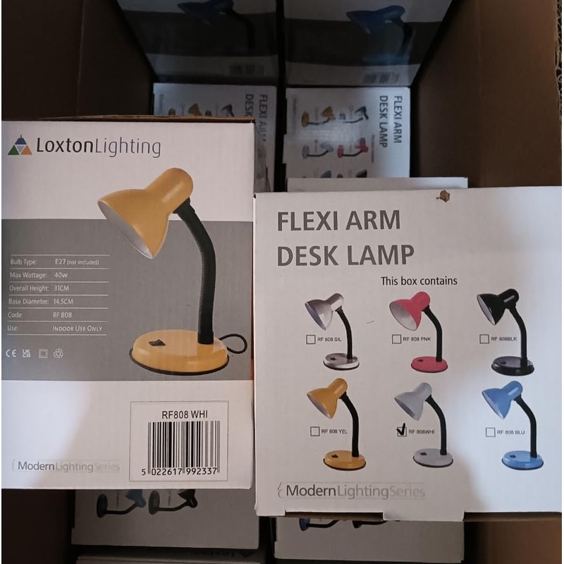 Classic Desk Lamp with a Versatile Flexible Neck, and Integral