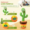 YMLTP Talking and Dancing Cactus Toy, Mimics Sounds, Plays English