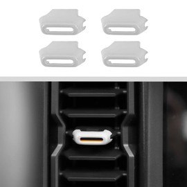 JWWY for Bronco Center Console Air Conditioning Vent Adjustment Device Decoration Cover Trim Compatible with Ford Bronco Accessories 2021-2023+ 4PCS White