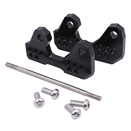 J'z court Yamaha Motorcycle Back Step Up 5 Position Plate Aluminum Shaved Black