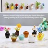 LCUHAVA Pack of 8 Mini Ceramic Vase Magnets Fridge 3D