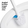OXO Good Grips Toilet Brush with Rim-Cleaner Replacement Head, White,