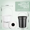 Vipush Compost Bin with Lid Small Countertop Compost Bin includes