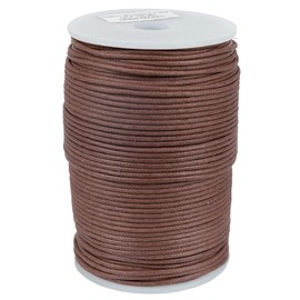 Craft County Waxed Cotton Cord – 109 Yards / 100 Meters – 1mm/2mm – 18 Vibrant Colors – Perfect for Macramé, Jewelry Making, DIY Crafts, & More!