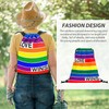 2 Pieces Drawstring Bags, 4 Pieces Wristbands, Rainbow Backpack, Item
