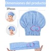 3 Toalla De Microfibra para El Cabello,para Mujeres Y Niños