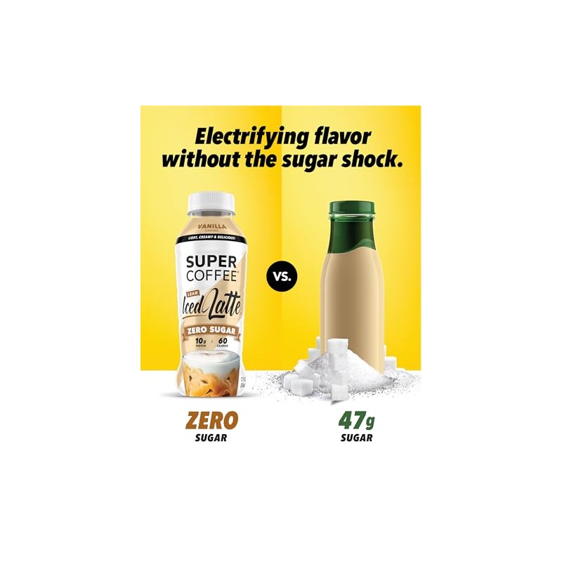 Super Coffee, café helado listo para beber, café con vainilla
